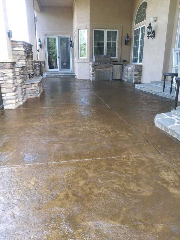 new stamped concrete