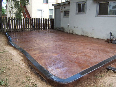 stamped concrete project
