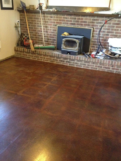 indoor polished and stained concrete colorado springs